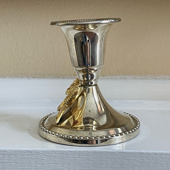 Vintage silver plated candlestick - Picture 3 of 6